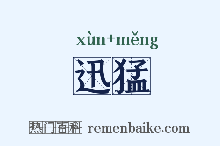 迅猛是什么意思的图片